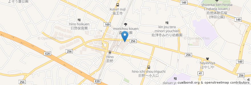 Mapa de ubicacion de 居酒屋 夢路 en Japan, Tokyo, Hino.