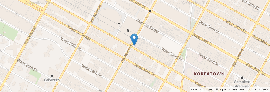 Mapa de ubicacion de PNC Bank en Соединённые Штаты Америки, Нью-Йорк, Нью-Йорк, Округ Нью-Йорк, Манхэттен, Manhattan Community Board 5, Manhattan Community Board 4.