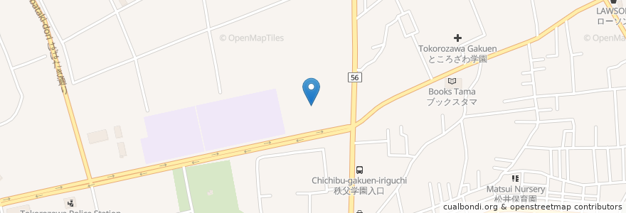 Mapa de ubicacion de 早稲田大学人間科学院 en Japón, Prefectura De Saitama, 所沢市.