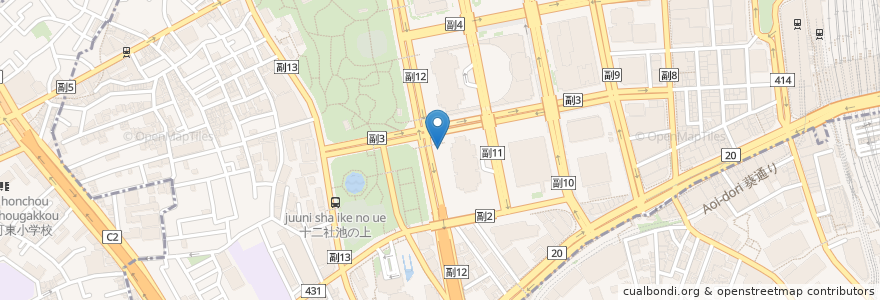 Mapa de ubicacion de 第二本庁舎 en Japan, Tokio, 新宿区, 渋谷区.