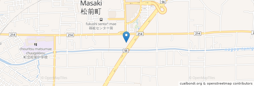 Mapa de ubicacion de ごはんやいよ松前食堂 en Japan, 愛媛県, 伊予郡, 松前町.