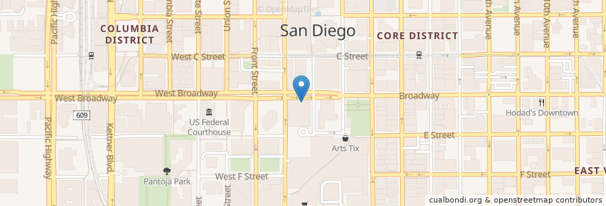 Mapa de ubicacion de Sushi Deli 2 en アメリカ合衆国, カリフォルニア州, San Diego County, San Diego.