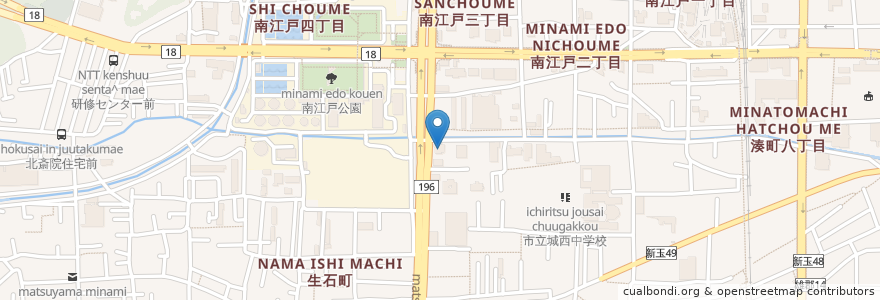 Mapa de ubicacion de そば吉フライブルク店 en Japan, 愛媛県, 松山市.