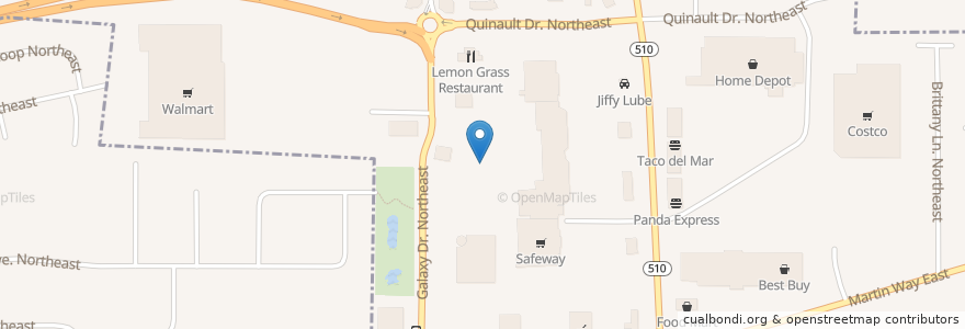 Mapa de ubicacion de Trapper's Sushi en Stati Uniti D'America, Washington, Thurston County, Lacey.