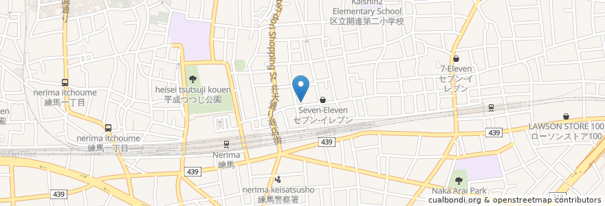 Mapa de ubicacion de 都寿司 en 日本, 東京都, 練馬区.