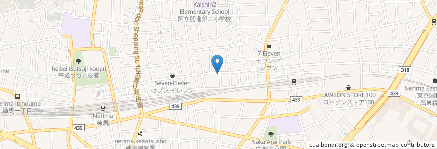 Mapa de ubicacion de どんぐり en 일본, 도쿄도, 練馬区.