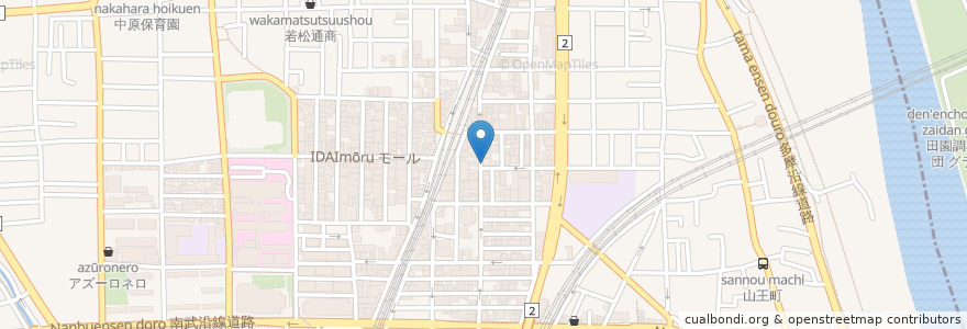 Mapa de ubicacion de 新丸子整形外科 en 日本, 神奈川県, 川崎市, 中原区.