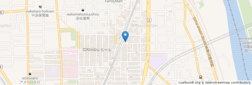 Mapa de ubicacion de 東京チカラめし en 日本, 神奈川県, 川崎市, 中原区.