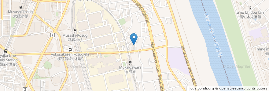 Mapa de ubicacion de 林歯科医院 en Japan, 神奈川県, 川崎市, 中原区.