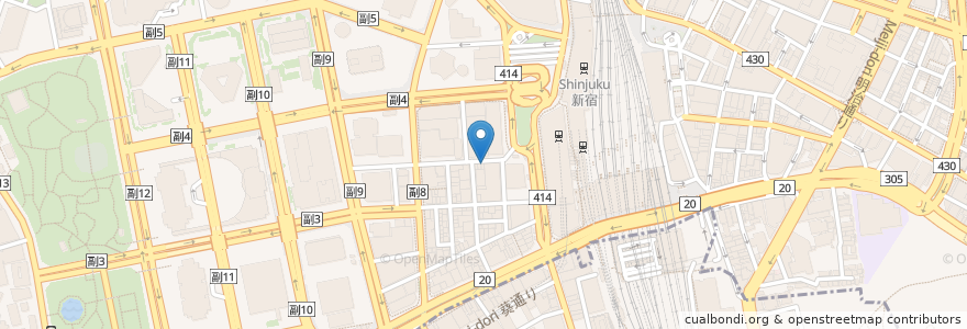 Mapa de ubicacion de COLORAD en Japon, Tokyo, Shinjuku.