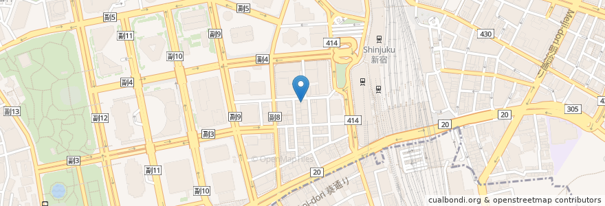 Mapa de ubicacion de あす香 en ژاپن, 東京都, 新宿区.