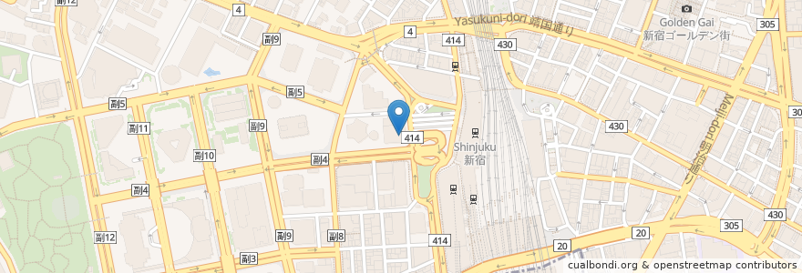 Mapa de ubicacion de みずほ銀行 en Япония, Токио, Синдзюку.