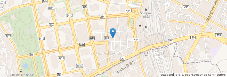 Mapa de ubicacion de ゆるりや en Japan, Tokyo, Shinjuku.
