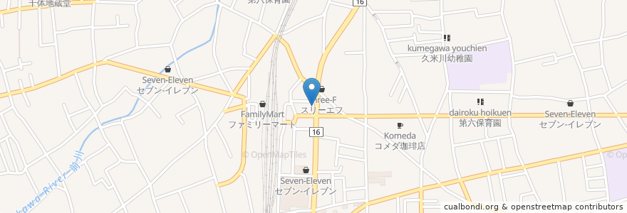 Mapa de ubicacion de オリジン弁当 en Япония, Токио, Хигасимураяма.