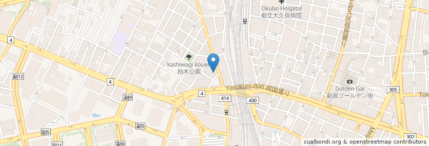 Mapa de ubicacion de 博多道場 en Japão, Tóquio, 新宿区.