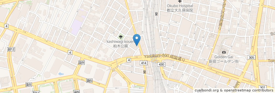 Mapa de ubicacion de 富士そば en Japan, Tokio, 新宿区.