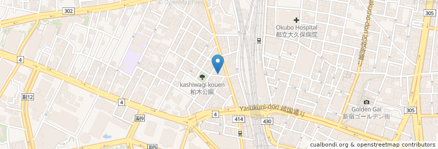 Mapa de ubicacion de 札幌ラーメン en Japonya, 東京都, 新宿区.