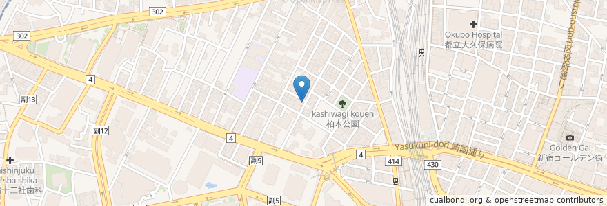 Mapa de ubicacion de PAL CLUB en 일본, 도쿄도, 신주쿠.