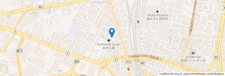 Mapa de ubicacion de タカマル鮮魚店 en ژاپن, 東京都, 新宿区.