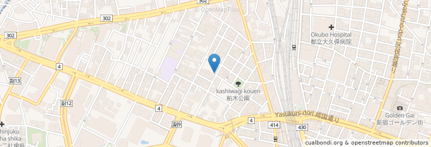 Mapa de ubicacion de 風来居 en ژاپن, 東京都, 新宿区.