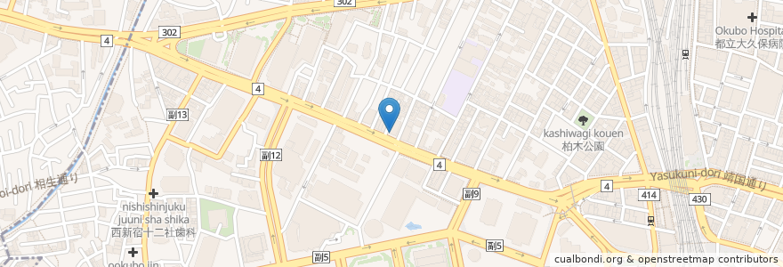 Mapa de ubicacion de タリーズコーヒー en 日本, 东京都/東京都, 新宿区/新宿區.