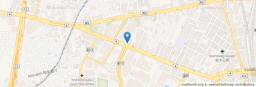 Mapa de ubicacion de 権太呂すし en Japón, Tokio, Shinjuku.