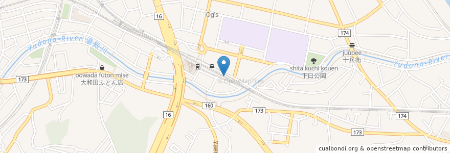 Mapa de ubicacion de 北野駅東自転車駐車場 en Japan, Tokyo, Hachioji.