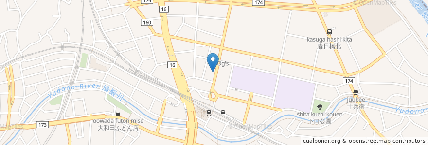 Mapa de ubicacion de Hotto Motto en Japan, 東京都, 八王子市.