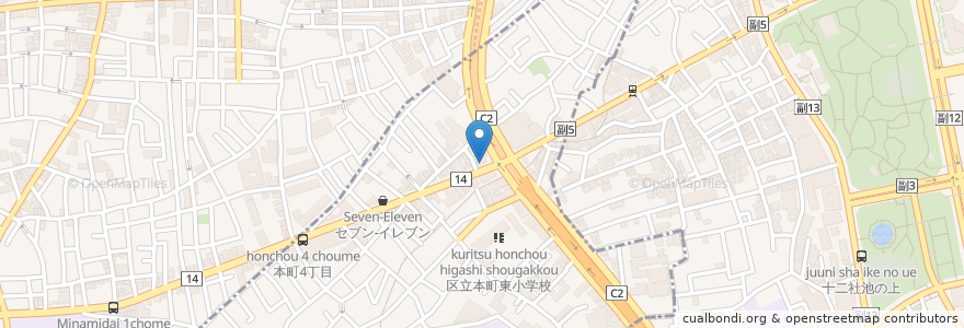 Mapa de ubicacion de 雪花苑 en 日本, 東京都, 渋谷区.