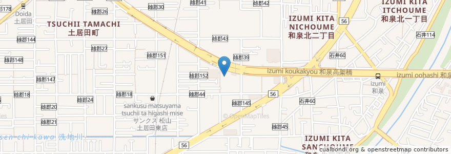 Mapa de ubicacion de ドンキホーテ駐車場 en ژاپن, 愛媛県, 松山市.