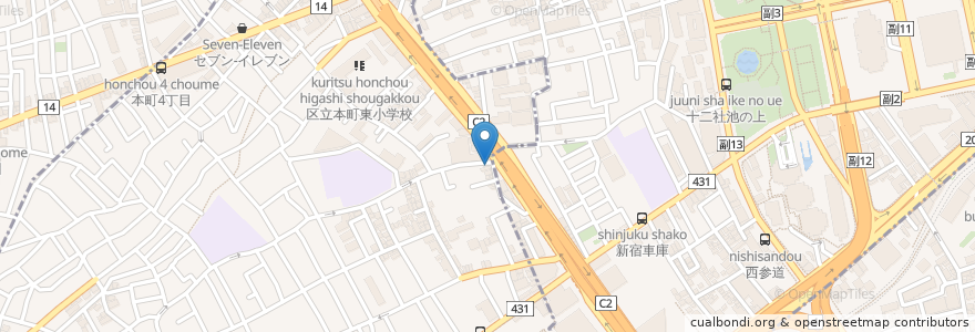 Mapa de ubicacion de みさと en 日本, 東京都, 渋谷区.