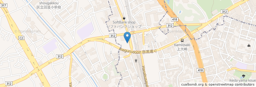 Mapa de ubicacion de 吉野家 en Japan, Tokio, 品川区.