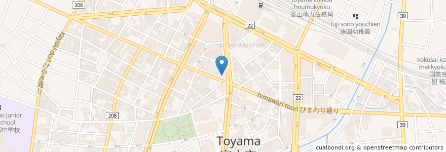 Mapa de ubicacion de やるき茶屋 en Japon, Préfecture De Toyama, 富山市.