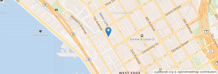 Mapa de ubicacion de Genghis Khan Chinese Restaurant en Amerika Birleşik Devletleri, Vaşington, King County, Seattle.
