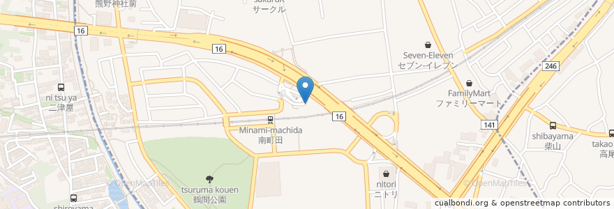 Mapa de ubicacion de 北口タクシー乗り場 en Japão, Tóquio, 町田市.