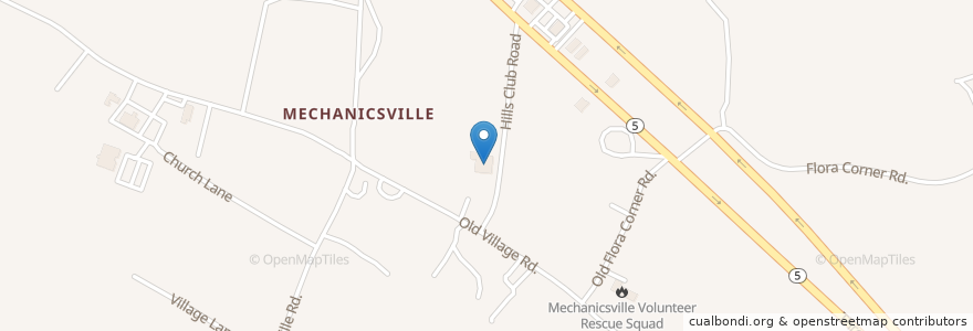 Mapa de ubicacion de Mechanicsville Volunteer Fire Department en United States, Maryland, Saint Mary's County.