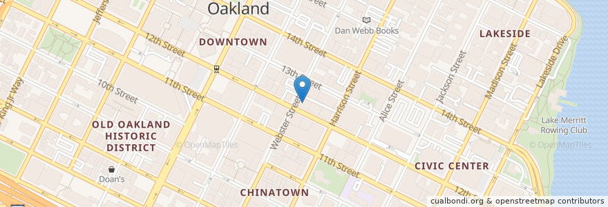 Mapa de ubicacion de Tay Ho Restaurant en アメリカ合衆国, カリフォルニア州, アラメダ郡, オークランド.