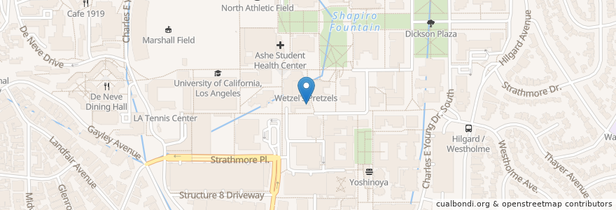 Mapa de ubicacion de Carl's Jr. en Amerika Birleşik Devletleri, Kaliforniya, Los Angeles County, Los Angeles.
