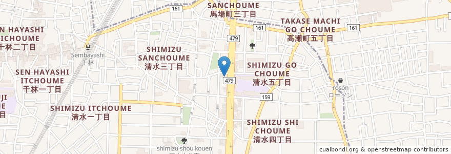 Mapa de ubicacion de ザイカ en Japan, Osaka Prefecture, Moriguchi, Osaka, Asahi Ward.