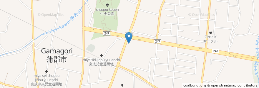 Mapa de ubicacion de マクドナルド ２４７蒲郡店 en 日本, 爱知县, 蒲郡市.