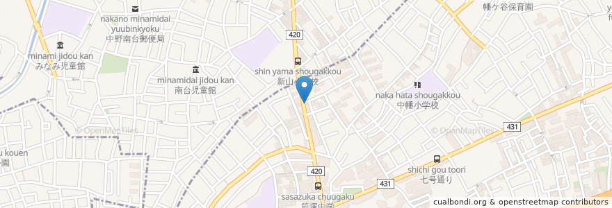 Mapa de ubicacion de タカマ動物病院 en 일본, 도쿄도.