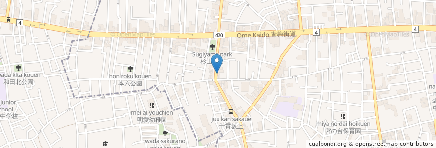 Mapa de ubicacion de 磯野家 en Japan, Tokio, 中野区.
