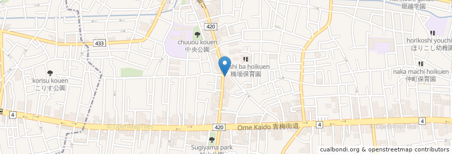 Mapa de ubicacion de 花は咲く en Giappone, Tokyo, 中野区.