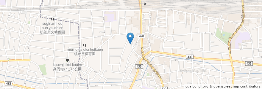 Mapa de ubicacion de 恵愛薬局 en Japão, Tóquio, 中野区.