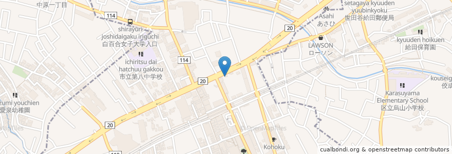 Mapa de ubicacion de 格闘スポーツジムレッスルウィン en ژاپن, 東京都, 調布市.