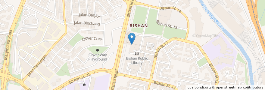 Mapa de ubicacion de GV Bishan en Сингапур, Central.