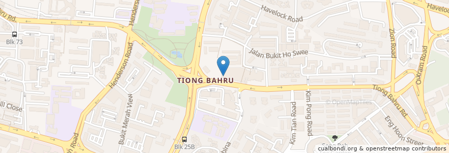 Mapa de ubicacion de GV Tiong Bahru en 新加坡, 中区.