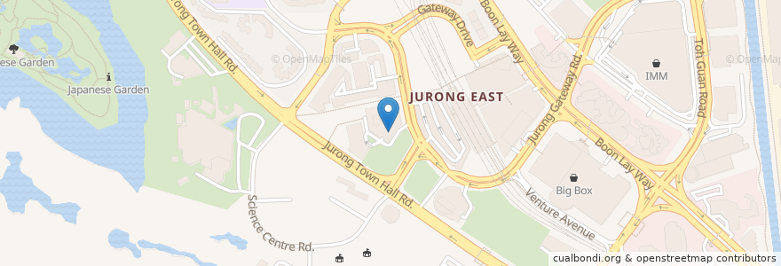 Mapa de ubicacion de Shaw Theatres JCube en Сингапур, Southwest.