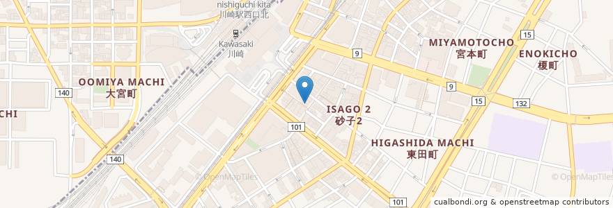 Mapa de ubicacion de ホリウチ薬局 en Japão, 神奈川県, 川崎市.