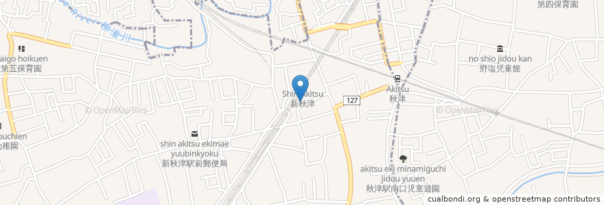 Mapa de ubicacion de てんや en Japón, Prefectura De Saitama, Higashimurayama.